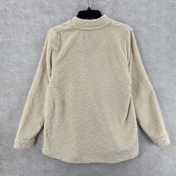 Gorgeous Soft Surroundings Pullover Sweater Top Womens MED Luxe Sherpa Stretch - Picture 2 of 14